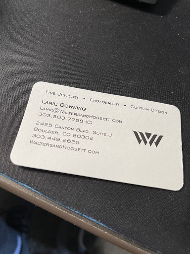 Jewelry Repair Service «Walters & Hogsett Fine Jewelers», reviews and photos, 2425 Canyon Blvd # J, Boulder, CO 80302, USA
