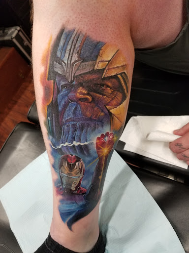 Explore mother son matching tattoo ideas, creative tattoo ideas in Pueblo, available at Spellbound Electric Tattoos