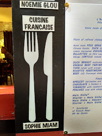 L'Annexe à Paris menu