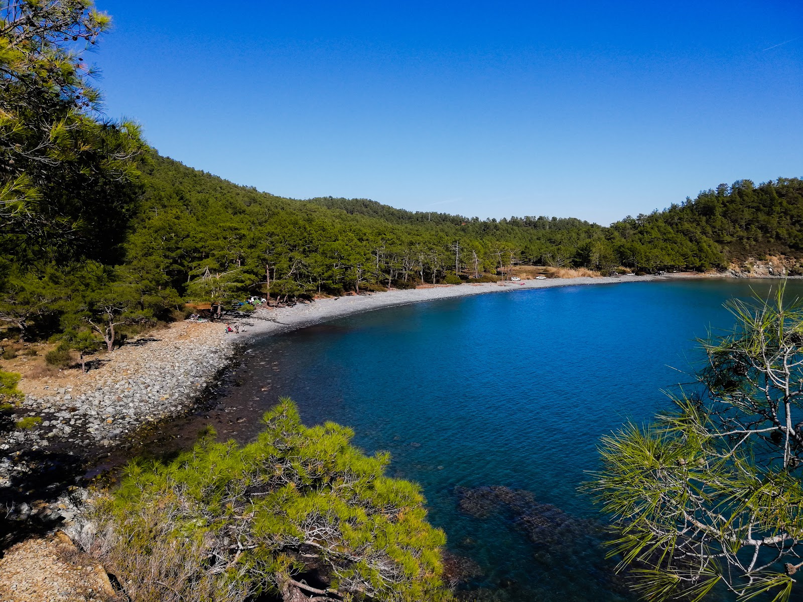 Zdjęcie Maden Koyu Beach z powierzchnią niebieska czysta woda