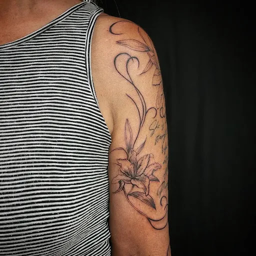 Explore tattoo cartoon ideas, creative tattoo ideas in Minocqua, available at Whisky Rose Tattoo Parlor