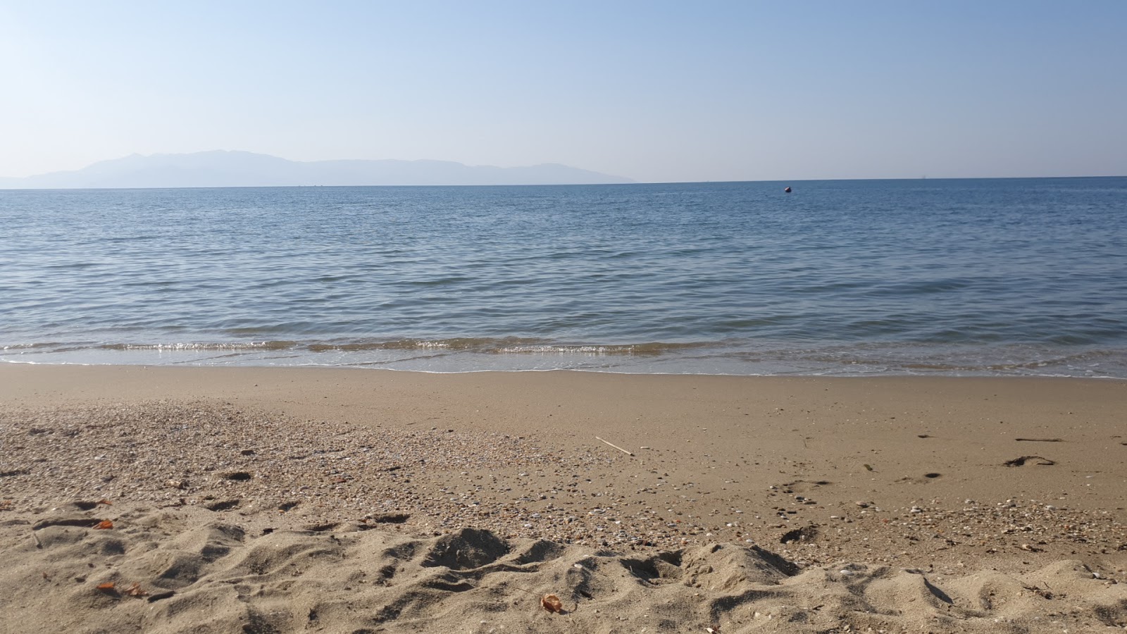 Foto van Dimitra beach en de nederzetting