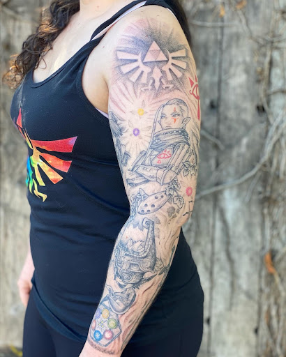 Explore small nashville tattoo ideas, creative tattoo ideas in Santa Clara, available at Vampire Battle Mansion Tattoo and Piercing