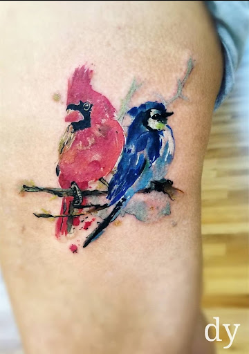 Explore tattoo ideas sun and moon, creative tattoo ideas in Benton, available at Spectrum Tattoo