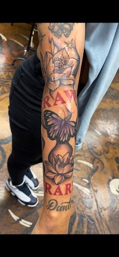 Explore sleeve tattoo ideas men, creative tattoo ideas in Newport News, available at Cholo Ink Tattoo Studio