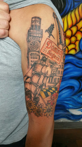 Explore spine tattoo ideas, creative tattoo ideas in Baltimore, available at Island City Tattoos