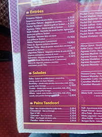 Restaurant indien Le Bombay à Châteauroux (la carte)