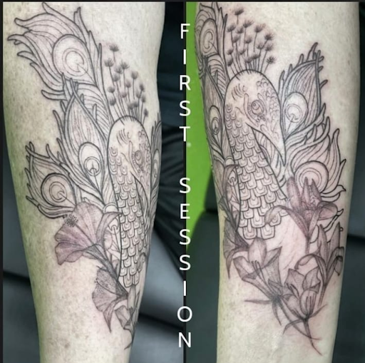 Explore half sleeve memorial tattoo ideas, creative tattoo ideas in Vancouver, available at Studio X Tattoos & Piercings