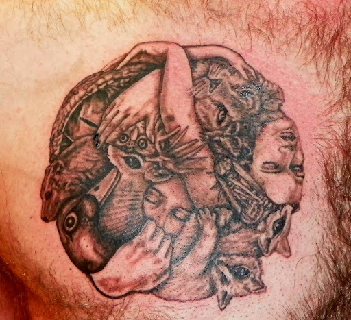 Explore cover up tattoo ideas male forearm, creative tattoo ideas in Raleigh, available at Conspiracy Ink Tattoos