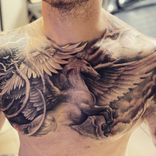 Explore tattoo ideas for a name, creative tattoo ideas in Sarasota, available at SEVEN SINS Tattoo Studio