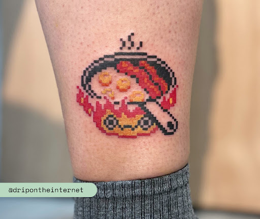 Explore clock hand tattoo ideas, creative tattoo ideas in Brooklyn, available at Cake Is a Lie Tattoo Parlor