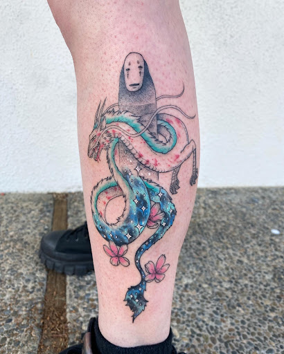 Explore snorlax tattoo ideas, creative tattoo ideas in Santa Clara, available at Vampire Battle Mansion Tattoo and Piercing