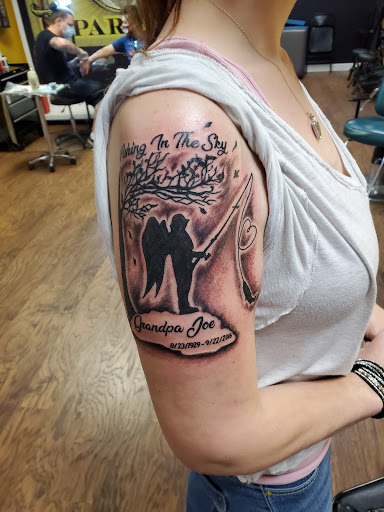 Explore globe tattoo ideas, creative tattoo ideas in Longview, available at Skin Deep Studio And Gift Shop