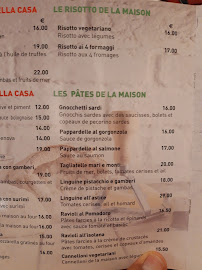 Restaurant La Sardegna Da Paolo à Sallanches carte