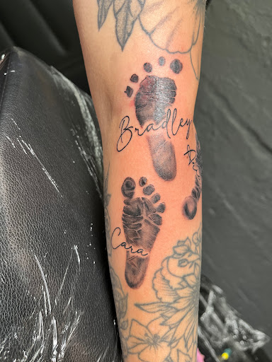 Explore mens cover up tattoo ideas, creative tattoo ideas in Northern Cambria, available at Chey Kline Tattoos LLC
