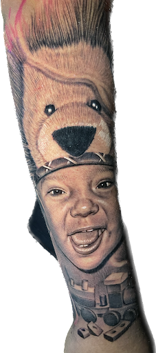 Explore traditional tattoo sleeve ideas, creative tattoo ideas in Brighton, available at Eze-Boi Family Studios