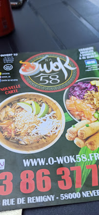 Restaurant O wok 58 à Nevers (la carte)