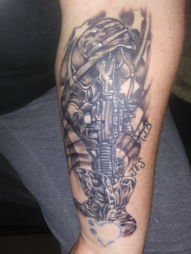 Explore biblical tattoo ideas for men, creative tattoo ideas in Ottawa, available at Purple Rose Tattoos & Piercings