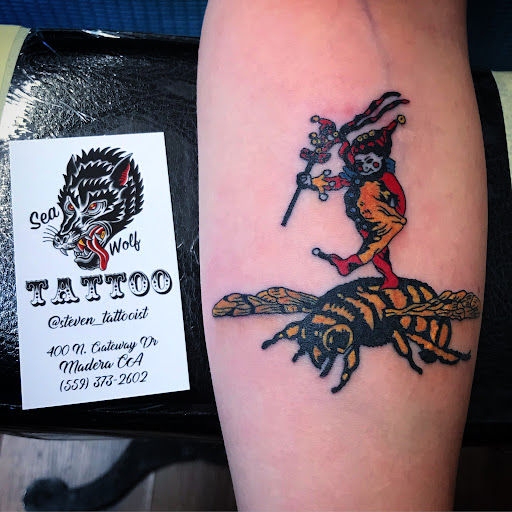 Explore suicide tattoo ideas, creative tattoo ideas in Madera, available at Sea Wolf Tattoo