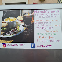 Menu / carte de Cafe Planch'a Pain Sucre & Sale à Montpellier