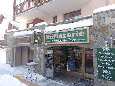 La tranche de caïon à Valmeinier