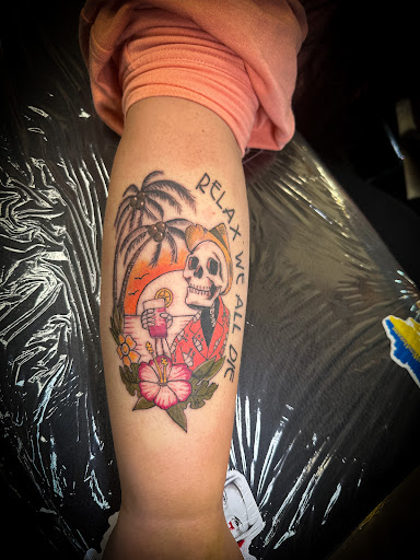 Explore cosmetology tattoo ideas, creative tattoo ideas in Moweaqua, available at Fleshwound Tattoo