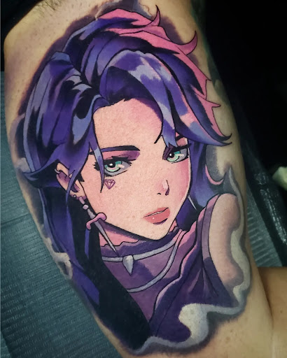 Explore men's fine line tattoo ideas, creative tattoo ideas in Peoria, available at Iron Key Tattoo Studio Inc.