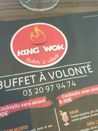 King Wok à Wattignies menu