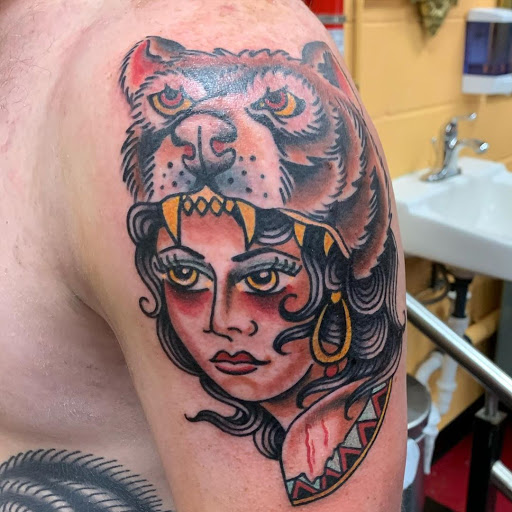 Explore donkey tattoo ideas, creative tattoo ideas in Vista, available at American Tattoo Vista