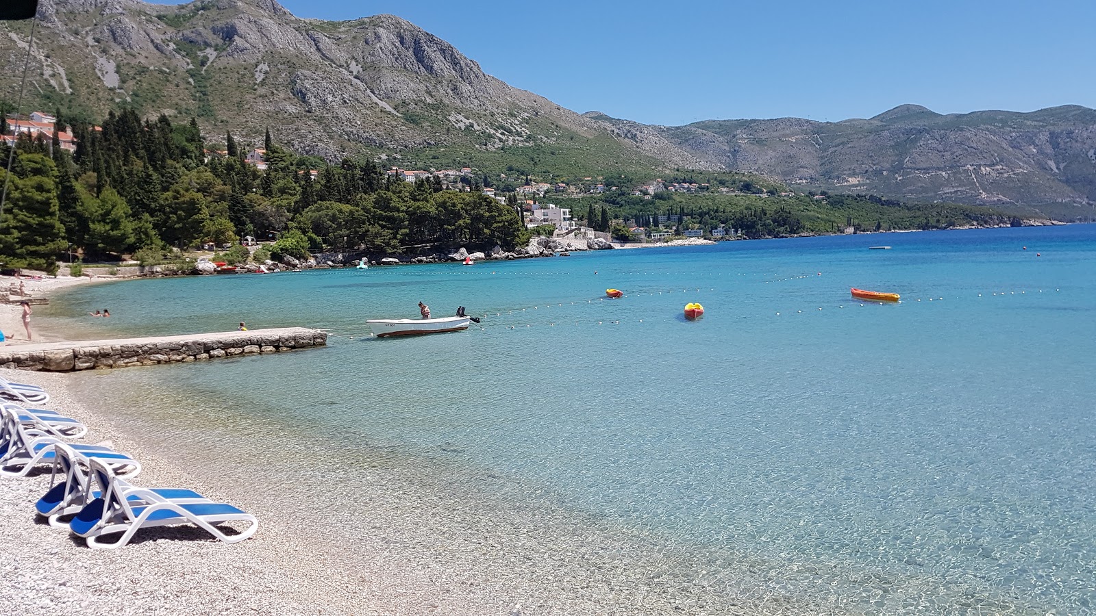 Srebreno beach'in fotoğrafı çok temiz temizlik seviyesi ile