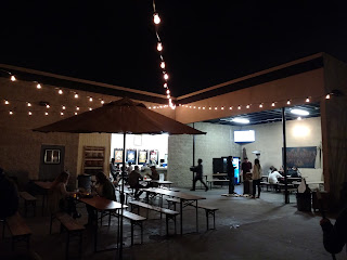 A row of beer taps