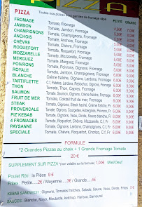 Carte du Pizza chez Marc à Palavas-les-Flots
