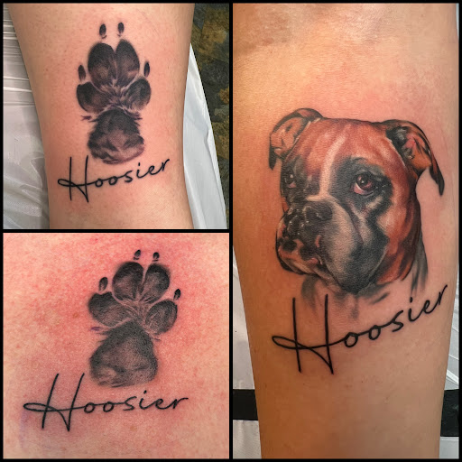 Explore tribal wolf tattoo ideas, creative tattoo ideas in Adrian, available at Good Life Tattoo Co.