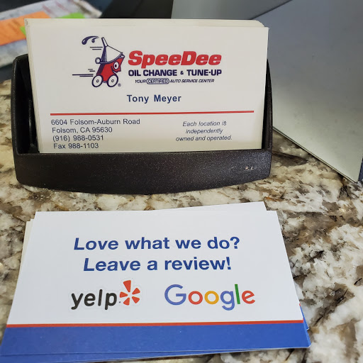 Oil Change Service «SpeeDee Oil Change & Auto Service», reviews and photos, 6604 Folsom-Auburn Rd, Folsom, CA 95630, USA