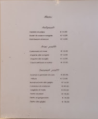 Menu du Osteria dei soci à Mazzano