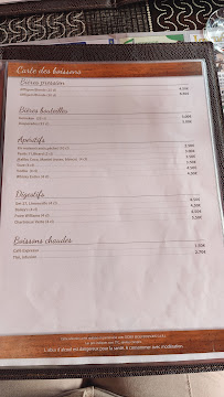 Restaurant italien Le Rimini à Vinay (le menu)