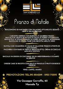 Menu du San Lorenzo 2.0 à Marsala