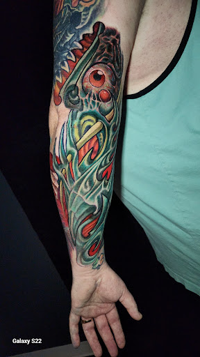 Explore above eyebrow tattoo ideas, creative tattoo ideas in Buford, available at Inked Arts Tattoo Studio