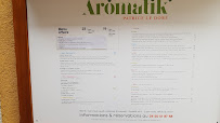 Restaurant gastronomique Aromatik à Annecy - menu / carte