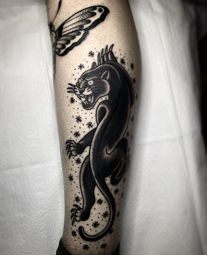 Explore wolf sleeve tattoo ideas, creative tattoo ideas in Modesto, available at Dying Art Tattoo