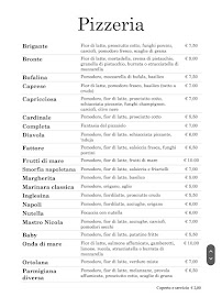 Menu du Ristorante Pizzeria B&b La Smorfia à Martirano