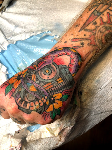 Explore basketball tattoo ideas leg, creative tattoo ideas in San Angelo, available at Good Vibes Only Tattoo Studio