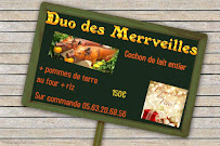 Menu / carte de Duo des Merveilles à Montauban
