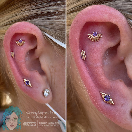 Explore marathon running tattoo ideas, creative tattoo ideas in Charlotte, available at SADU Body Piercing & Modifications