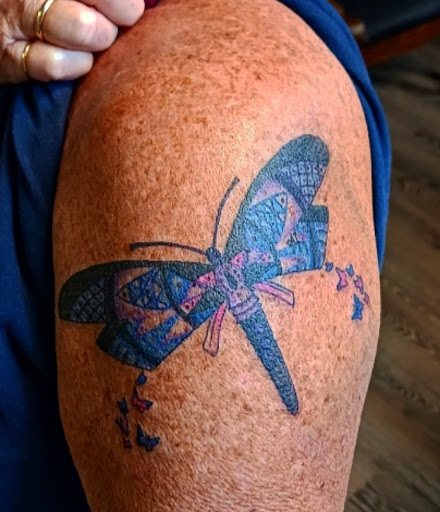 Explore black and white tattoo ideas, creative tattoo ideas in Milton, available at Not A Cool Tattoo