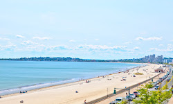 Foto von Revere beach mit lange, gerade küste