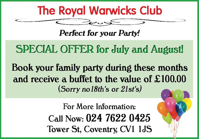 Royal Warwicks Club - Coventry