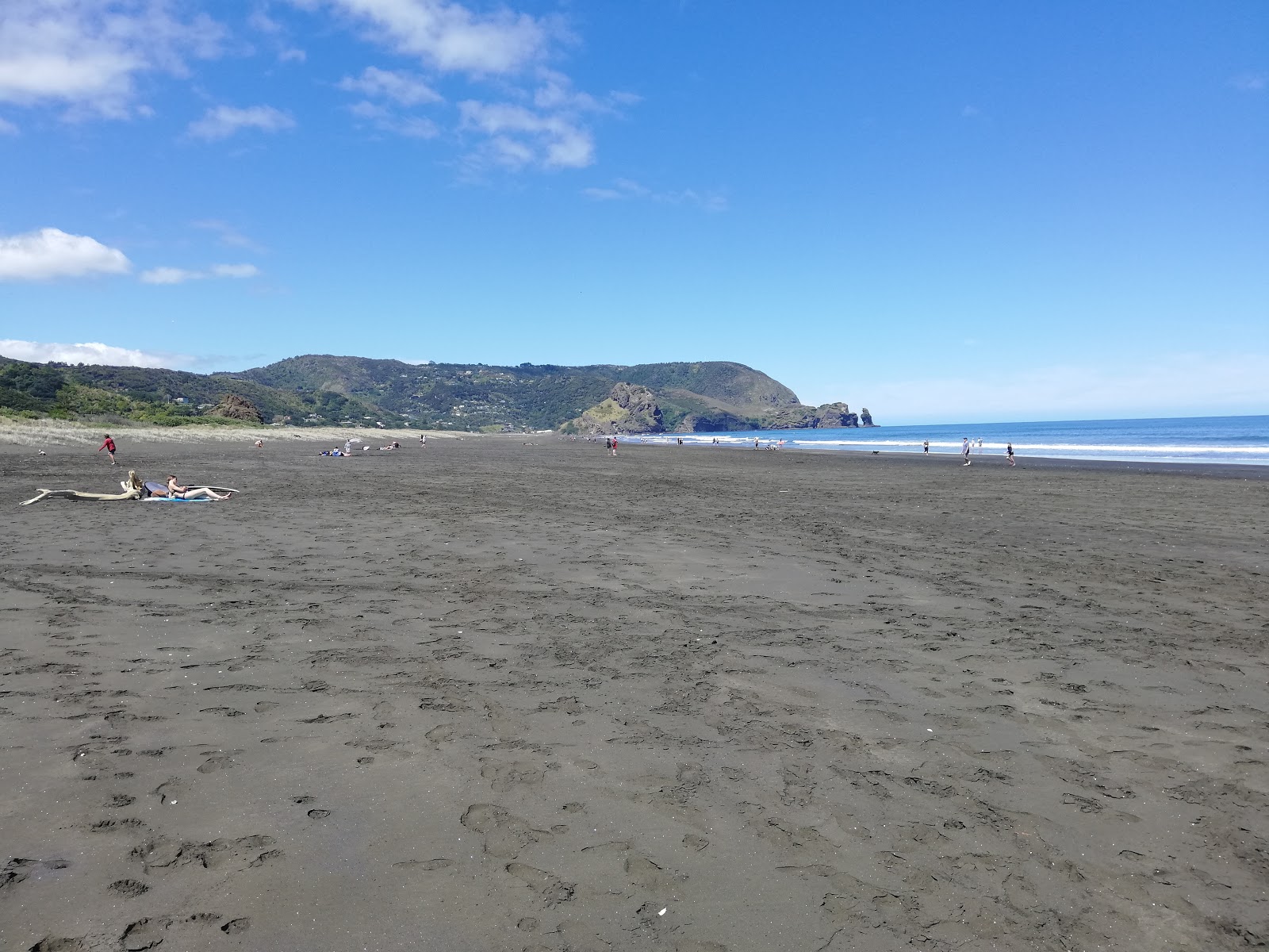 Photo of North Piha Beach with turquoise pure water surface