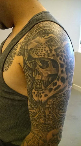 Explore shield tattoo ideas, creative tattoo ideas in Bothell, available at Hometown Tattoo