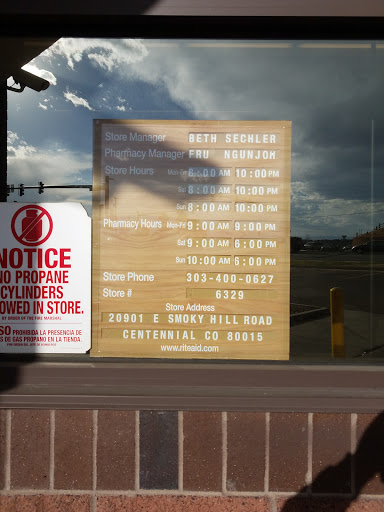 Pharmacy «Rite Aid», reviews and photos, 20901 E Smoky Hill Rd, Centennial, CO 80015, USA